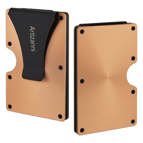 Minimalist Money Clip Aluminum Metal Credit BLACK FRIDAY CYBER MONDAY DEALS - Picture 1 of 6